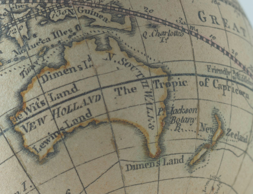 Detail of Australia and New Zealand by Dudley Adams