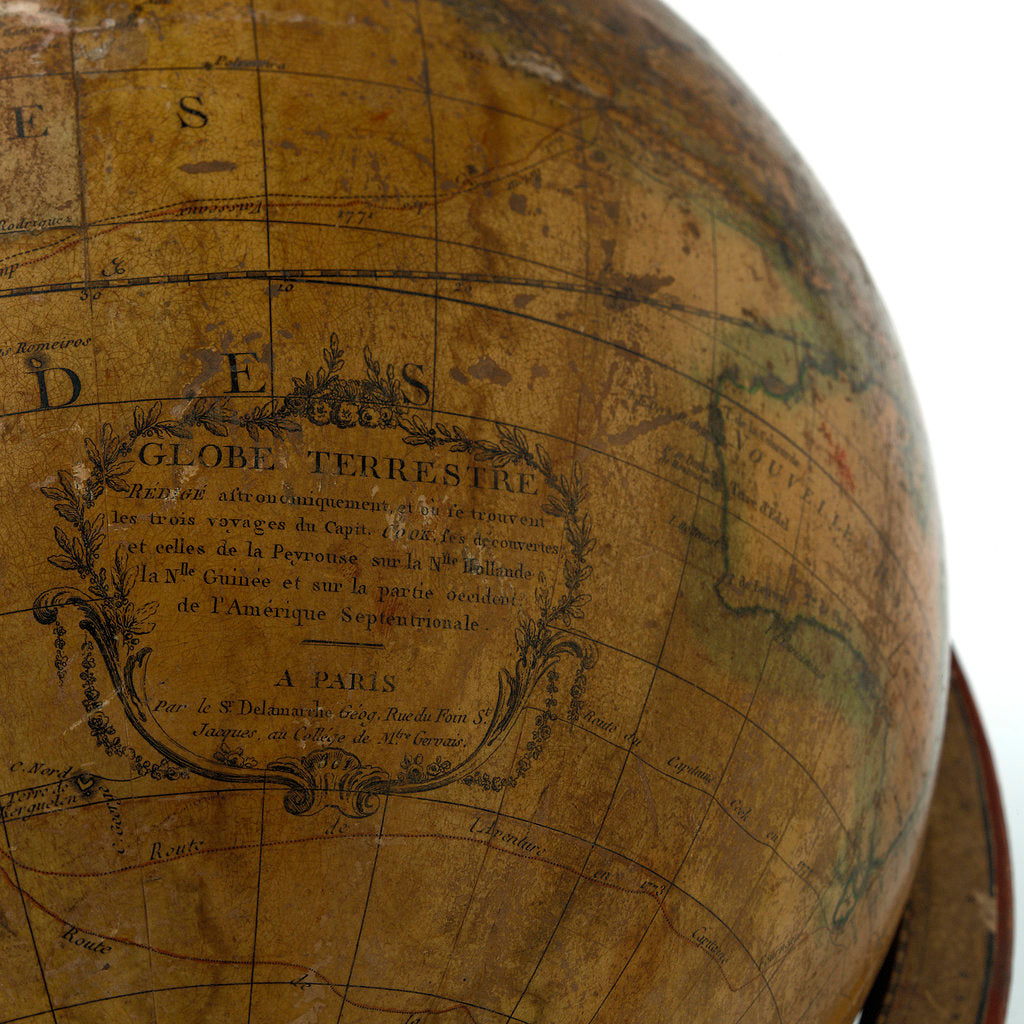 Detail of Cartouche in Indian Ocean by Charles-Francois Delamarche
