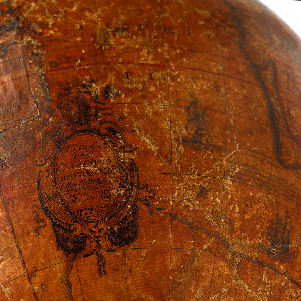 Detail of dedication in Atlantic Ocean by Matthaeus Greuter