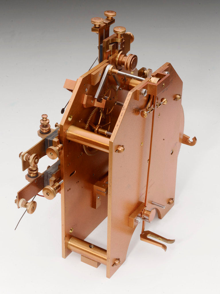 Detail of Astronomical regulators, movement back by E. E. Dent & Co.