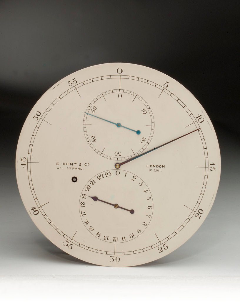Detail of Astronomical regulators, face by Dent & Co.