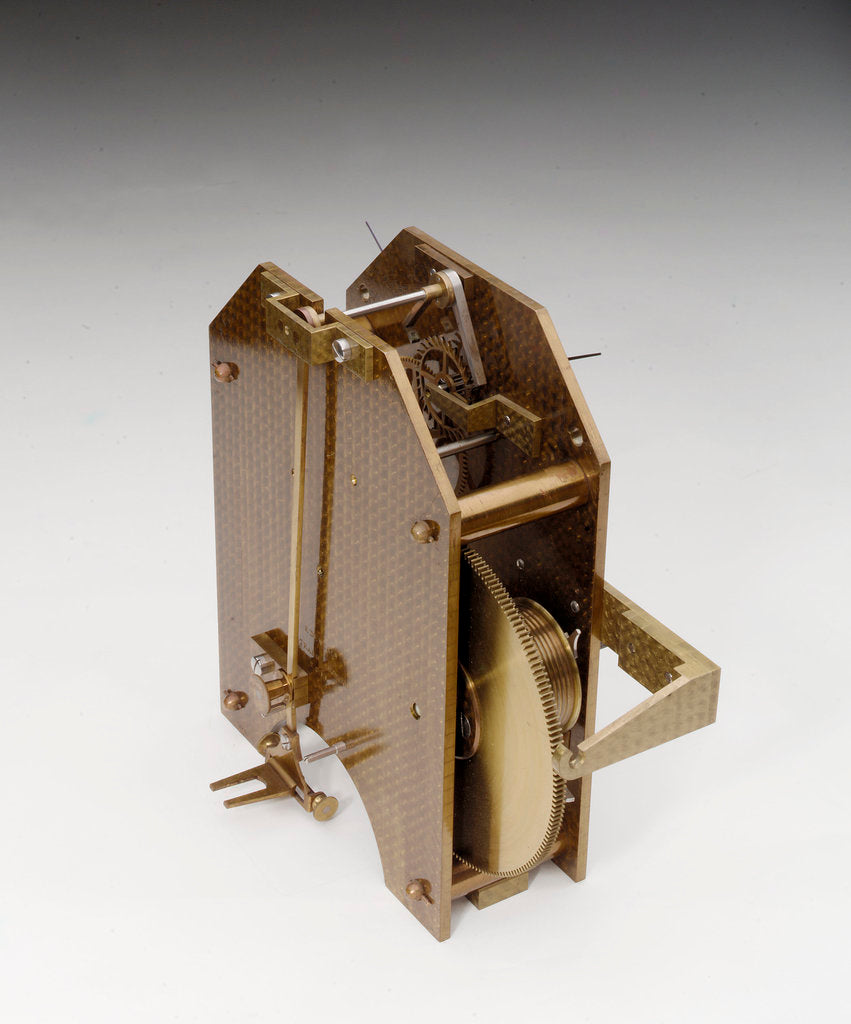 Detail of Astronomical regulators, movement back by Dent & Co.