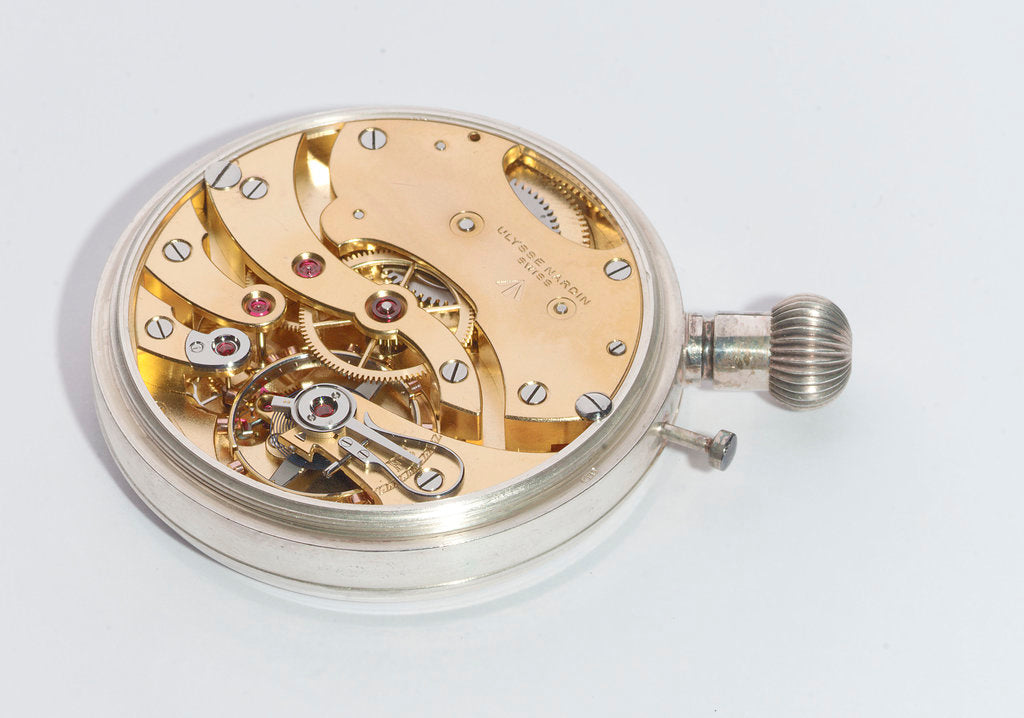 Detail of Deck watch, movement by Ulysse Nardin