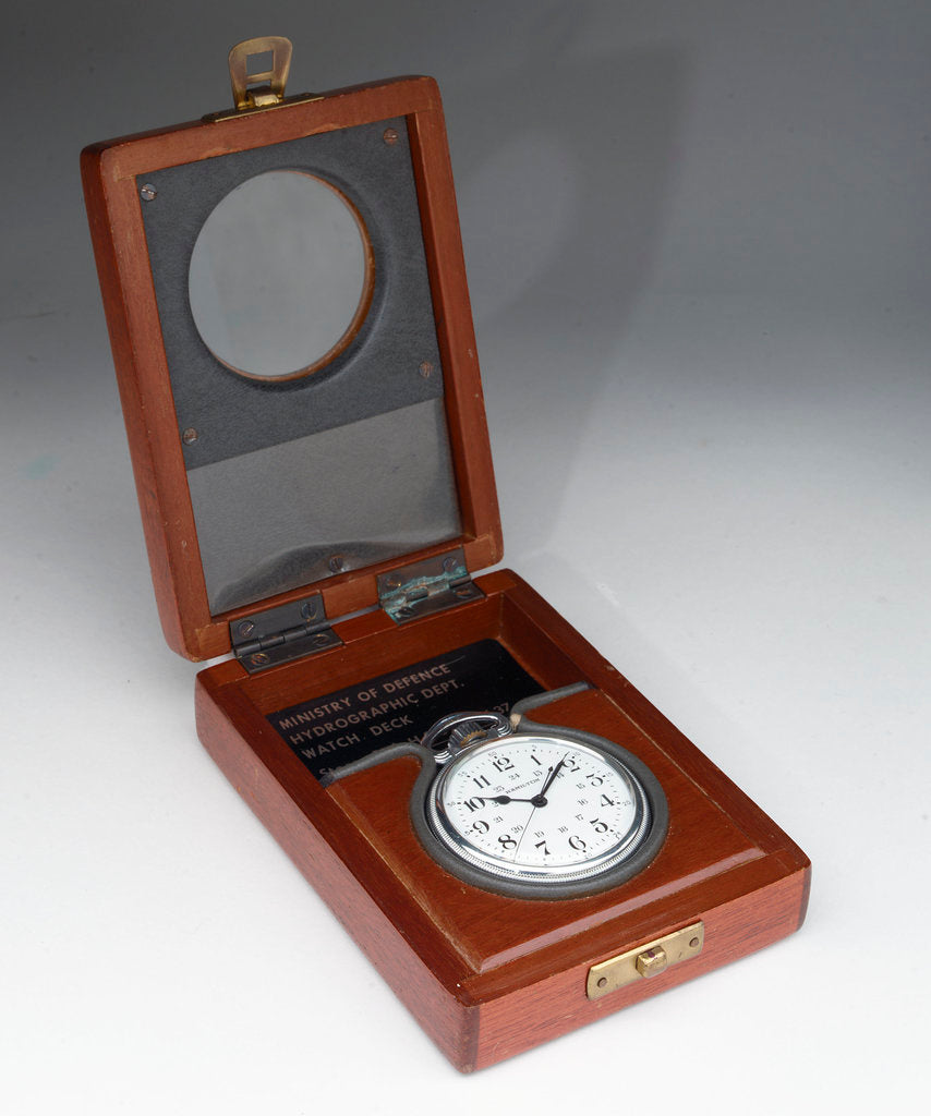 Detail of Deck watch in case by Hamilton Watch Co.