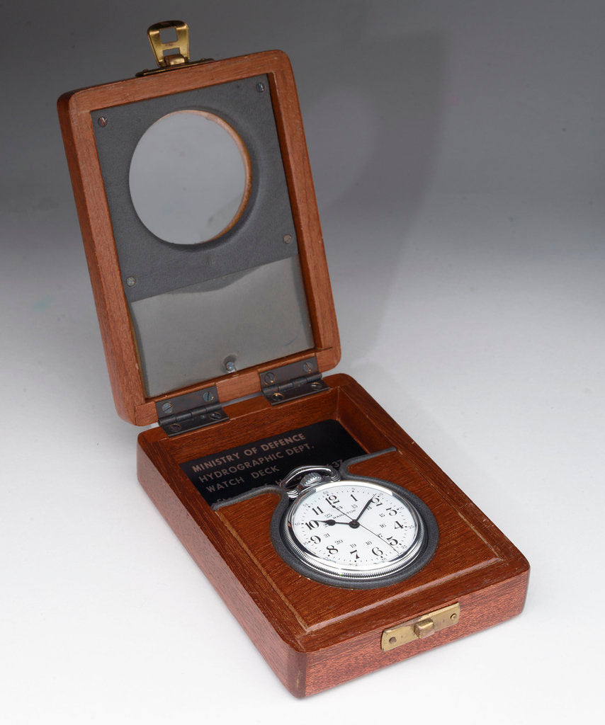 Detail of Deck watch in case by Hamilton Watch Co.