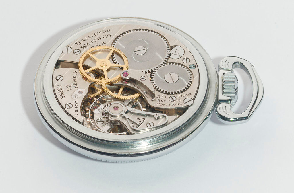 Detail of Deck watch, movement by Hamilton Watch Co.