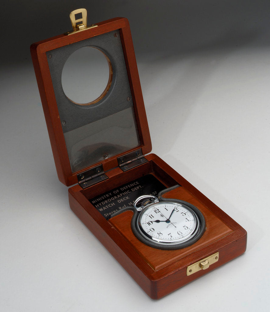 Detail of Deck watch in case by Hamilton Watch Co.