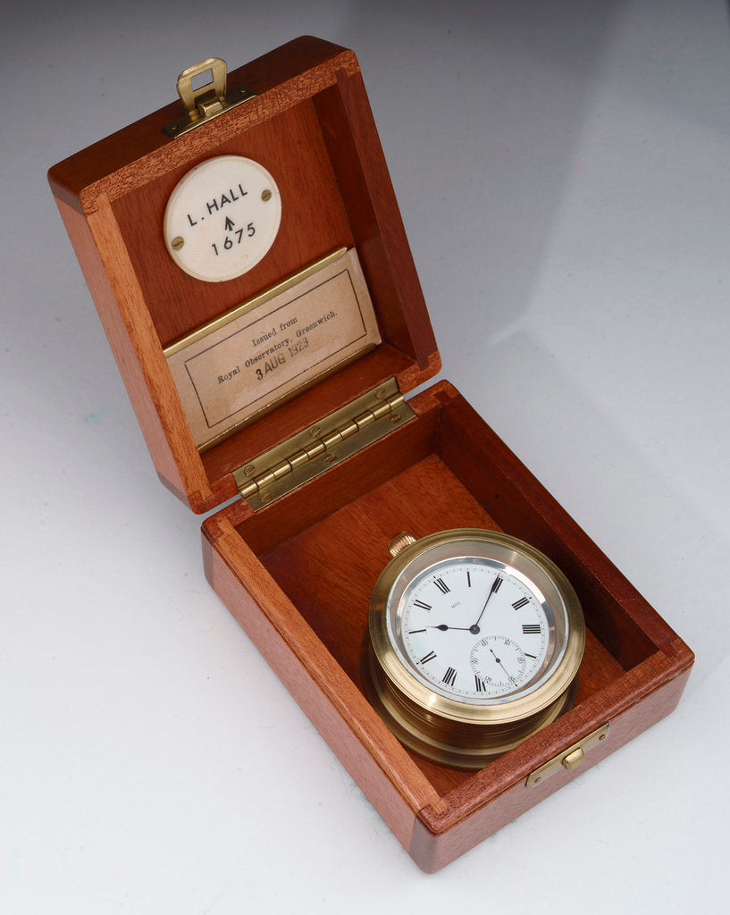 Detail of Deck watch in case by Leonard Hall