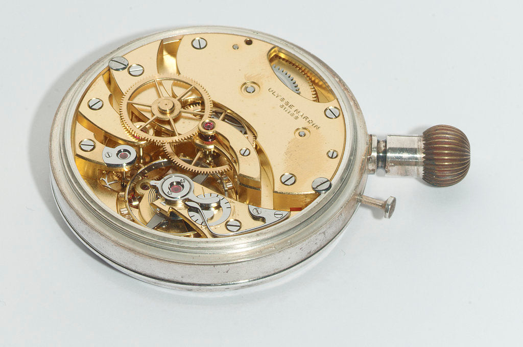 Detail of Deck watch, movement by Ulysse Nardin