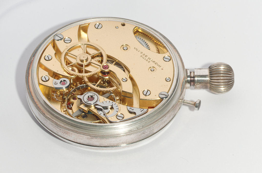 Detail of Deck watch, movement by Ulysse Nardin