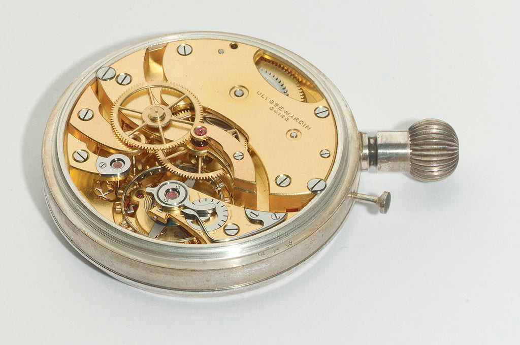 Detail of Deck watch, movement by Ulysse Nardin