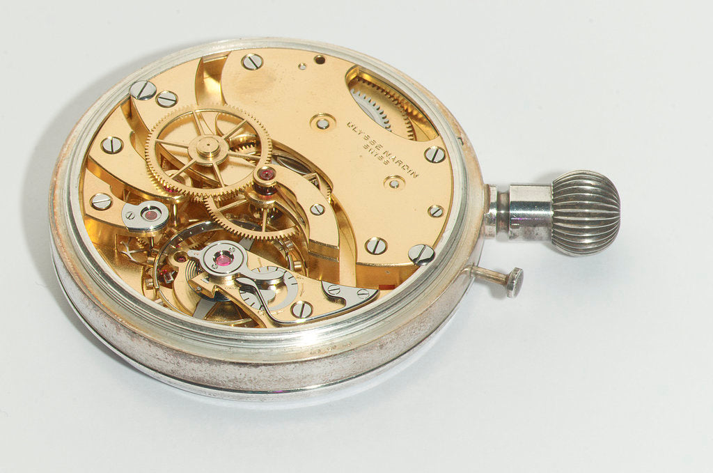 Detail of Deck watch, movement by Ulysse Nardin