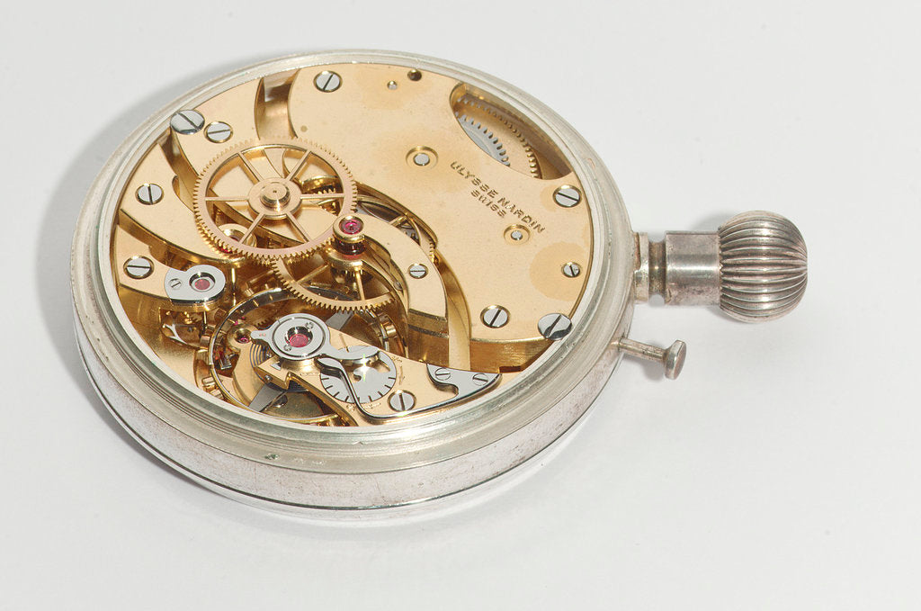 Detail of Deck watch, movement by Ulysse Nardin