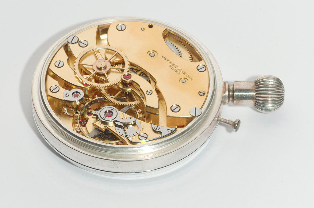 Detail of Deck watch, movement by Ulysse Nardin