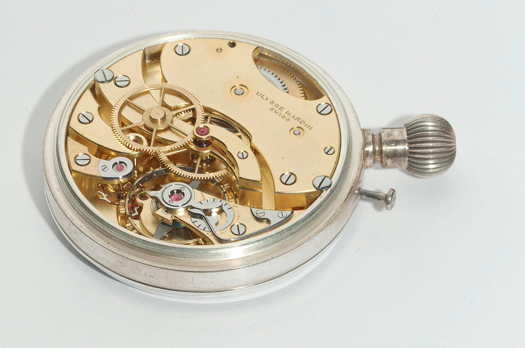 Detail of Deck watch, movement by Ulysse Nardin