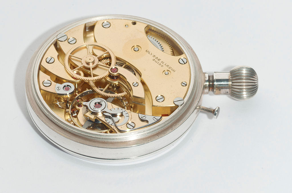 Detail of Deck watch, movement by Ulysse Nardin