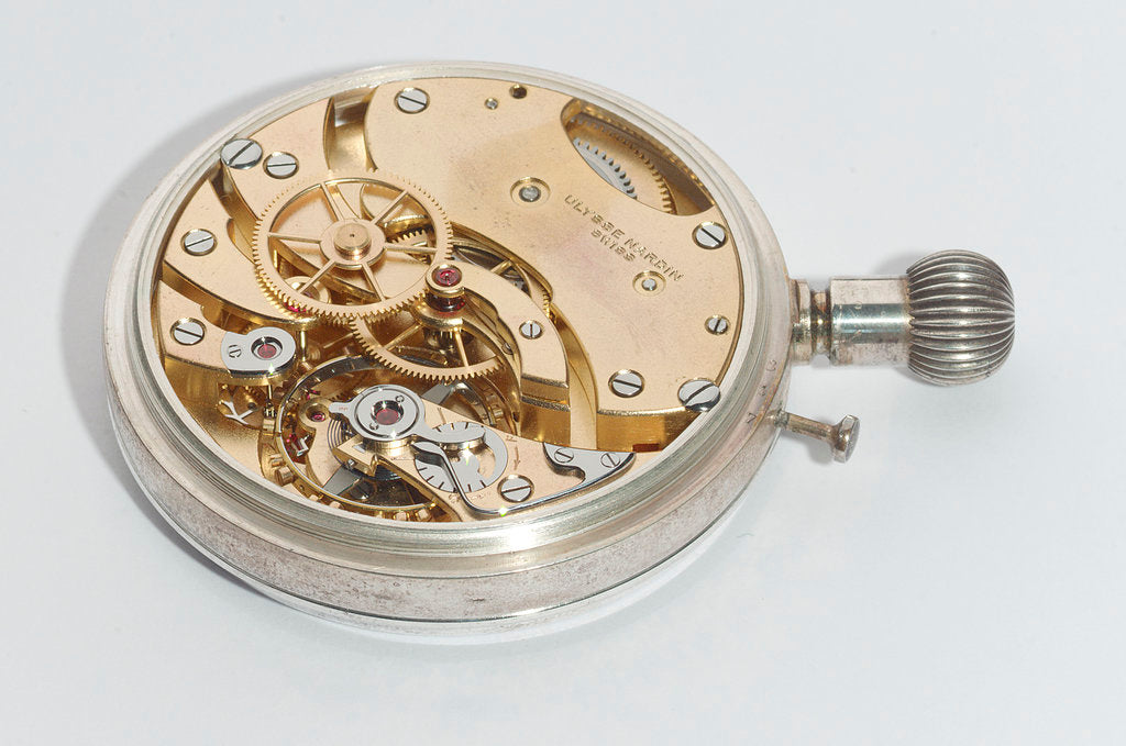 Detail of Deck watch, movement by Ulysse Nardin