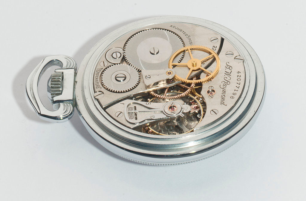 Detail of Deck watch, movement by Elgin