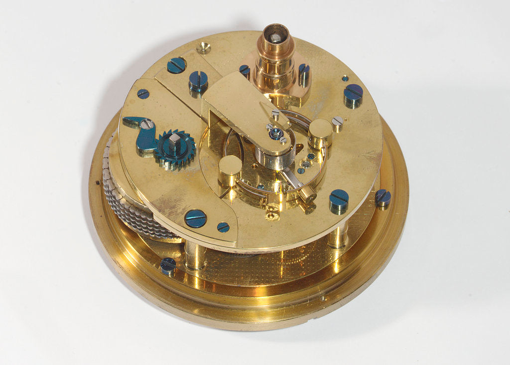 Detail of Marine chronometer, movement by Victor Kullberg