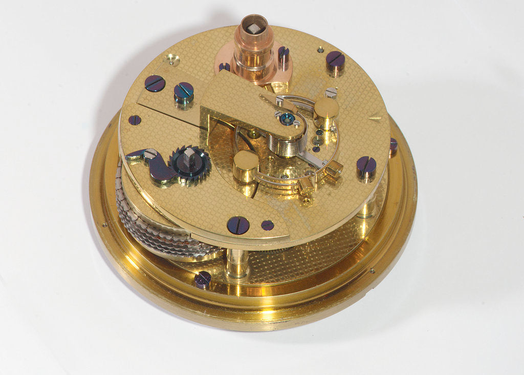 Detail of Marine chronometer, movement by Victor Kullberg