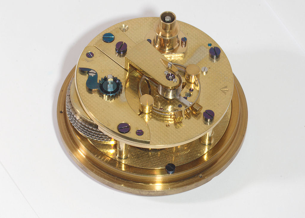 Detail of Marine chronometer, movement by Victor Kullberg