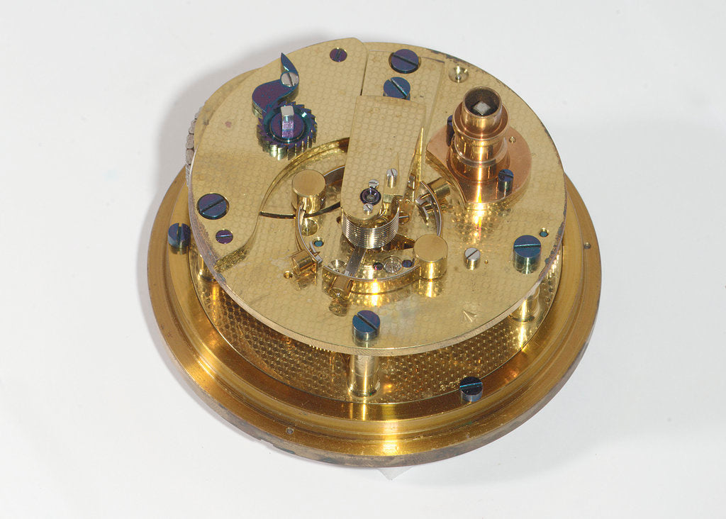 Detail of Marine chronometer, movement by Victor Kullberg