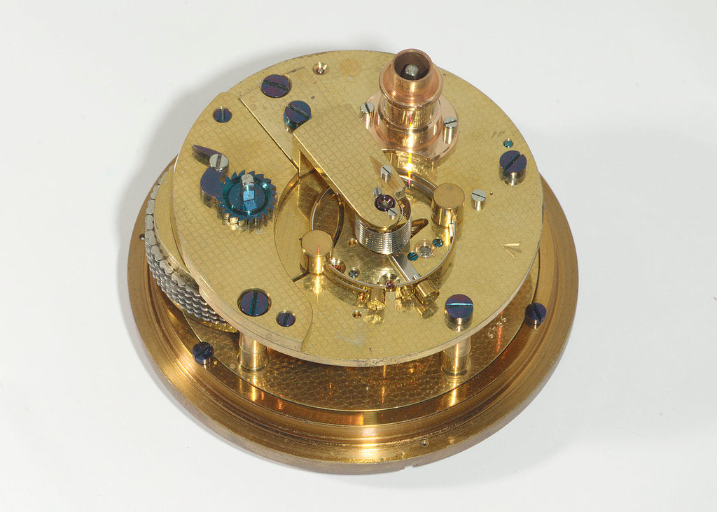Detail of Marine chronometer, movement by Kullberg
