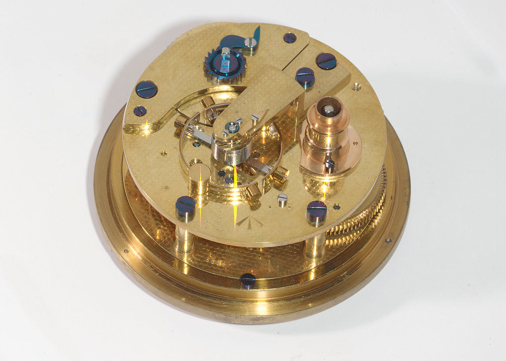 Detail of Marine chronometer, movement by Victor Kullberg