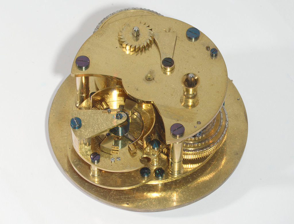Detail of Marine chronometer, movement by McLachlan