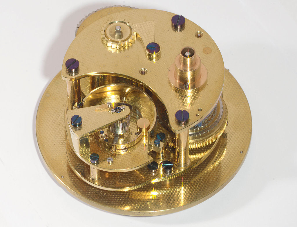 Detail of Marine chronometer, movement by Johannsen
