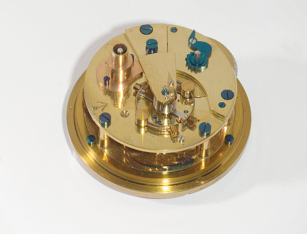 Detail of Marine chronometer, movement by Johannsen