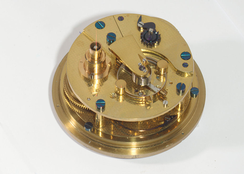 Detail of Marine chronometer, movement by Johannsen