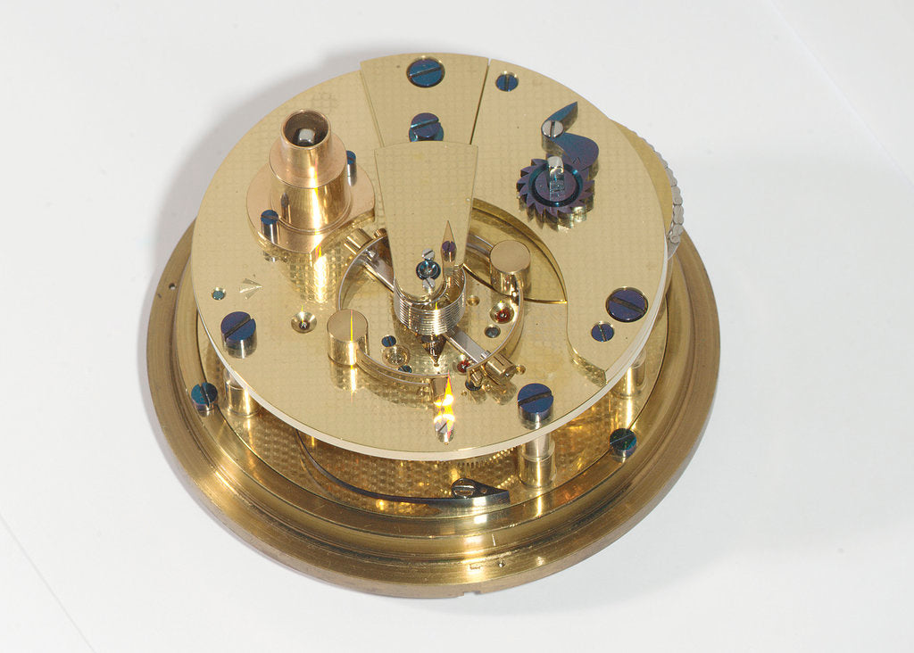 Detail of Marine chronometer, movement by Johannsen