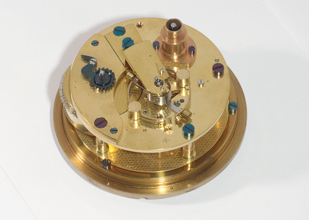Detail of Marine chronometer, movement by Victor Kullberg