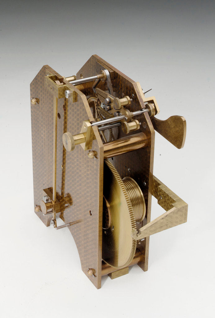 Detail of Astronomical regulator, movement back by Edward Edward John Dent & Co.