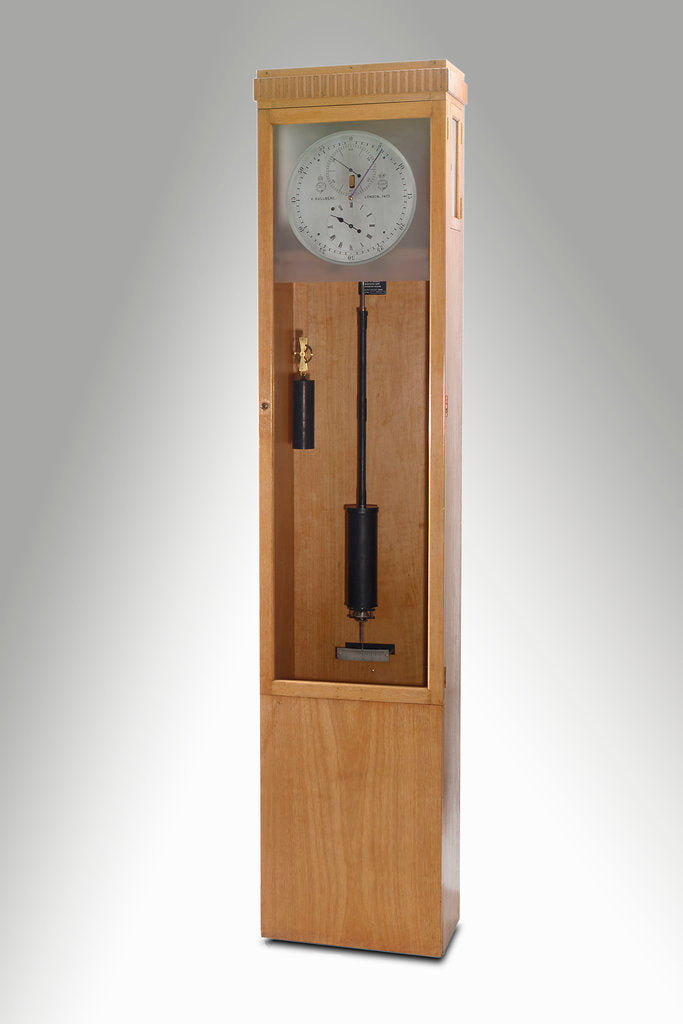 Detail of Astronomical regulator, complete in case by Victor Kullberg