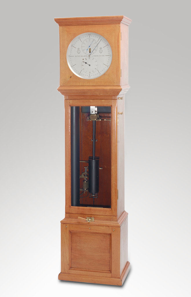 Detail of Astronomical regulator, complete in case by Victor Kullberg