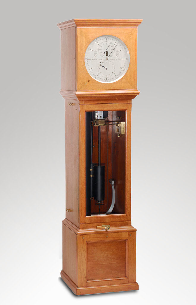 Detail of Astronomical regulator, complete in case by Victor Kullberg