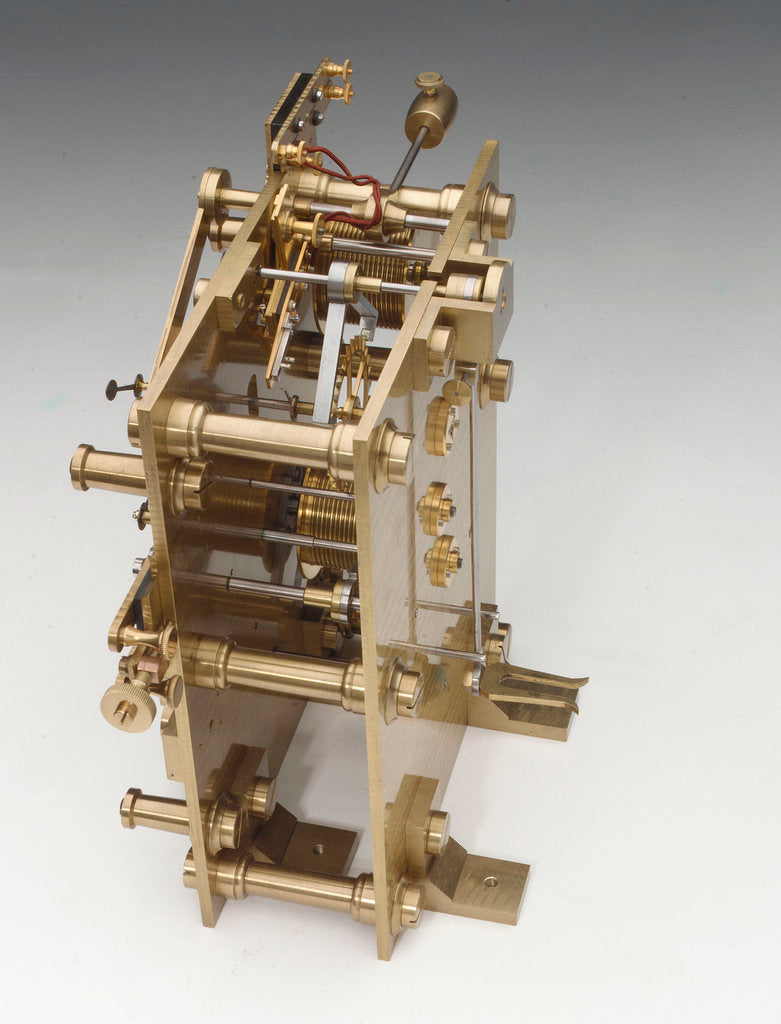 Detail of Astronomical regulator, movement back by Victor Kullberg