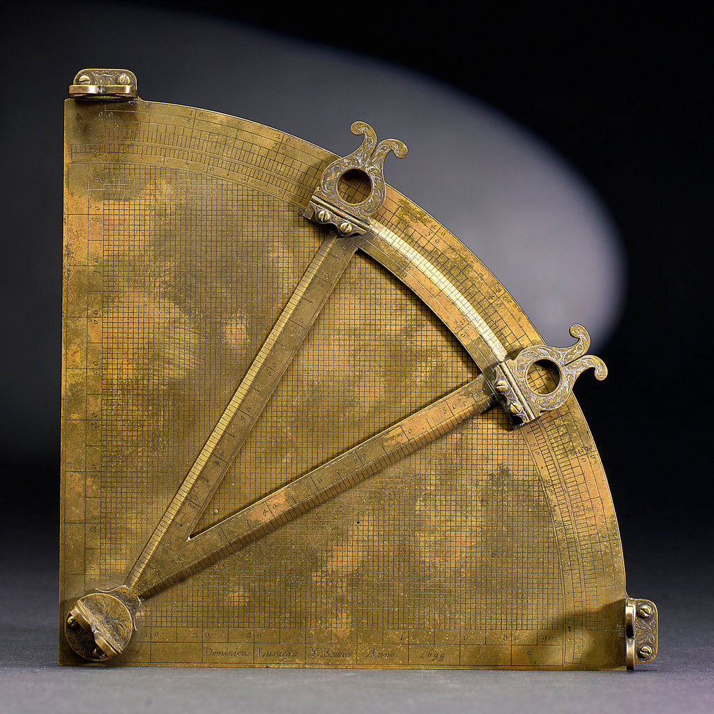Detail of Obverse of Gunner's quadrant by Dominicus Lusuerg