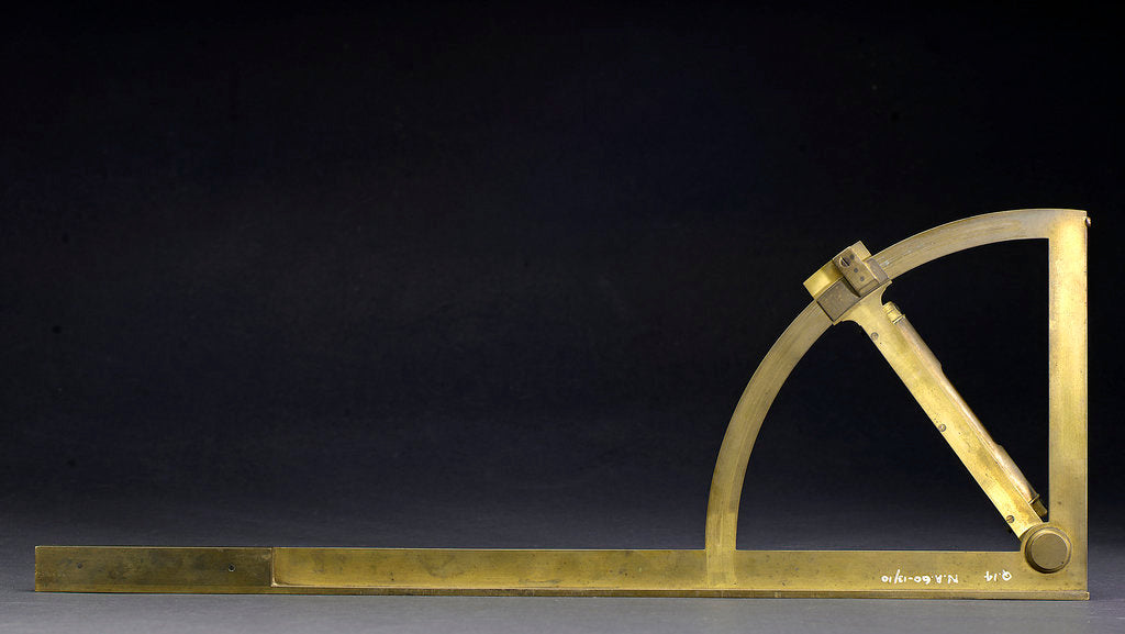 Detail of Reverse of Gunner's quadrant by George Adams