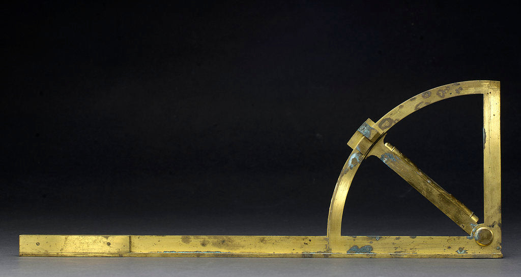Detail of Reverse of Gunner's quadrant by George Adams