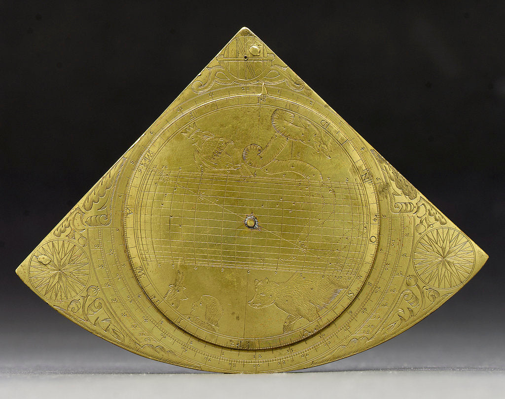 Detail of Reverse of Gunter quadrant by unknown