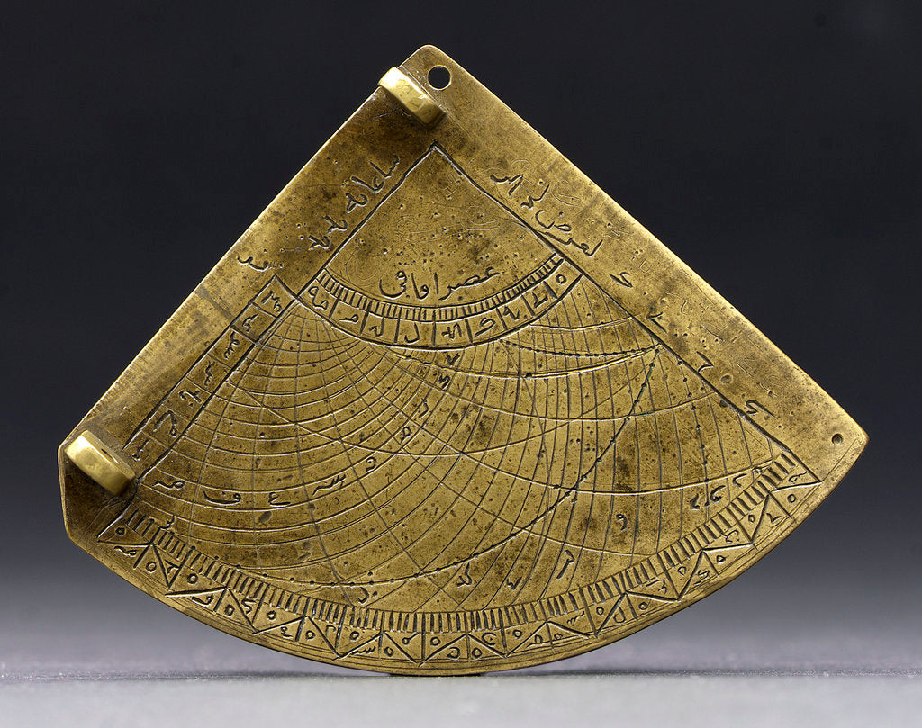 Detail of Obverse of astrolabe quadrant by unknown