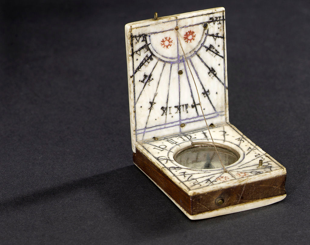 Detail of Diptych dial, leaves Ib and IIa by Leonhard Andreas Karner