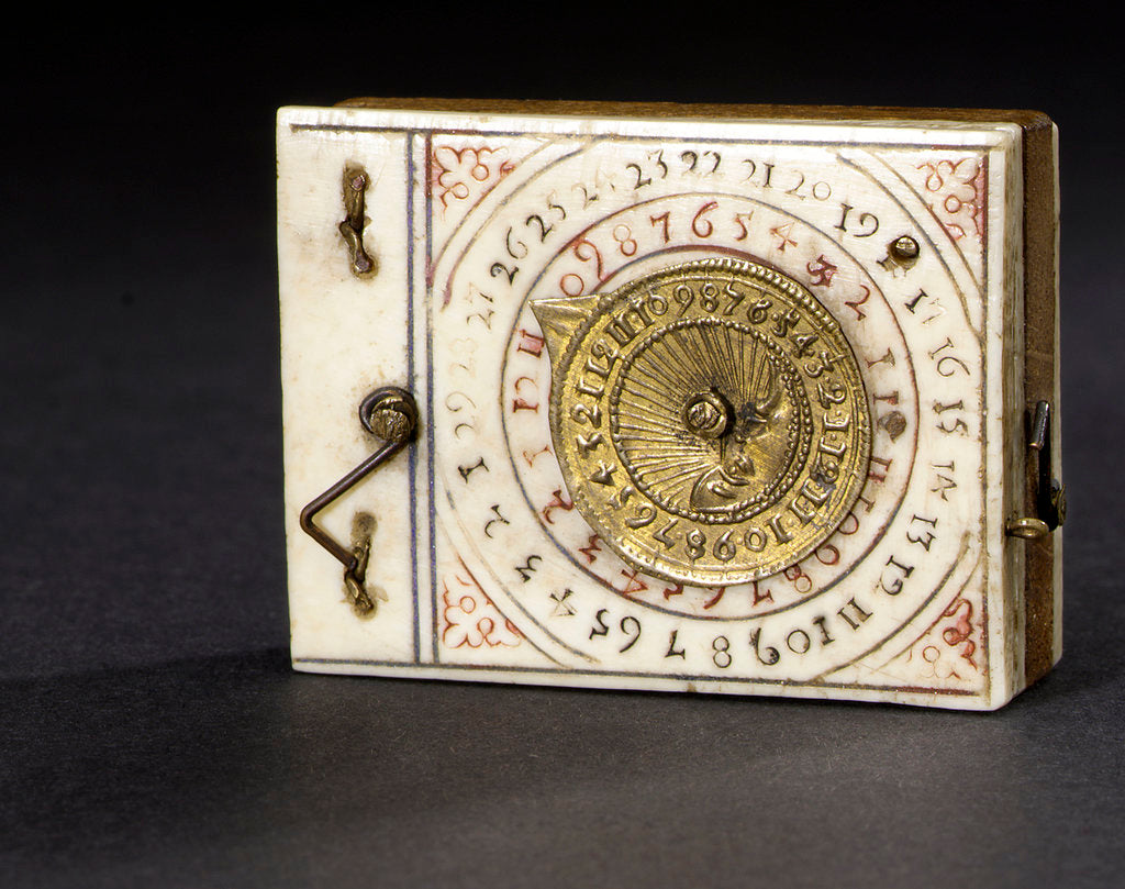 Detail of Diptych dial, leaf Ia by Leonhard Andreas Karner