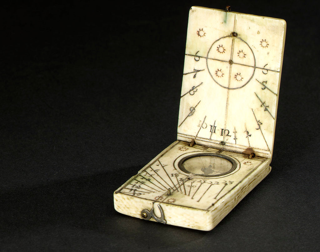 Detail of Diptych dial, leaves Ib and IIa by Jacob Karner