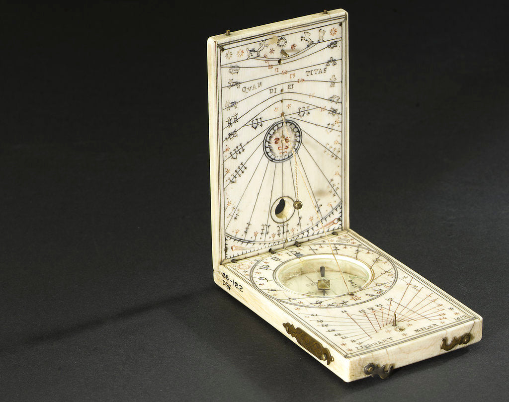 Detail of Diptych dial, leaves Ib and IIa by Lienhart Miller