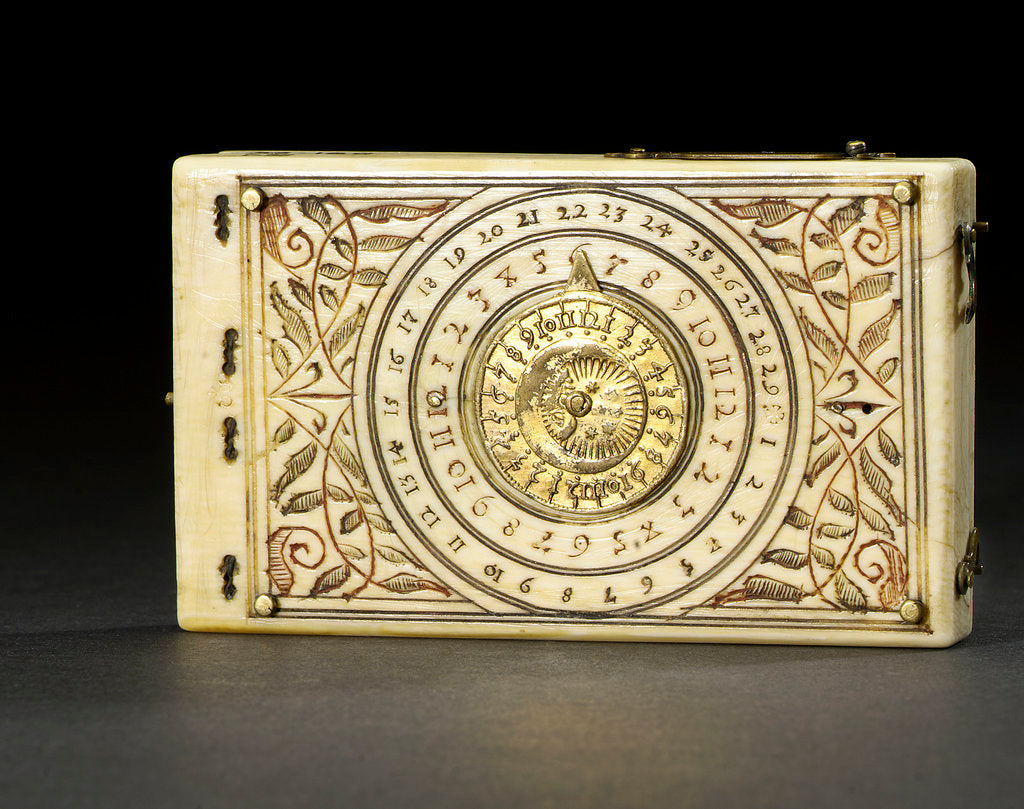 Detail of Diptych dial, leaf IIb by Lienhart Miller