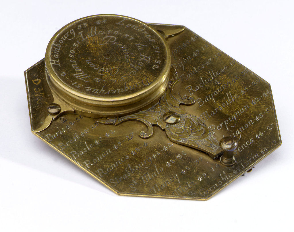 Detail of Butterfield dial, reverse by Michael Butterfield